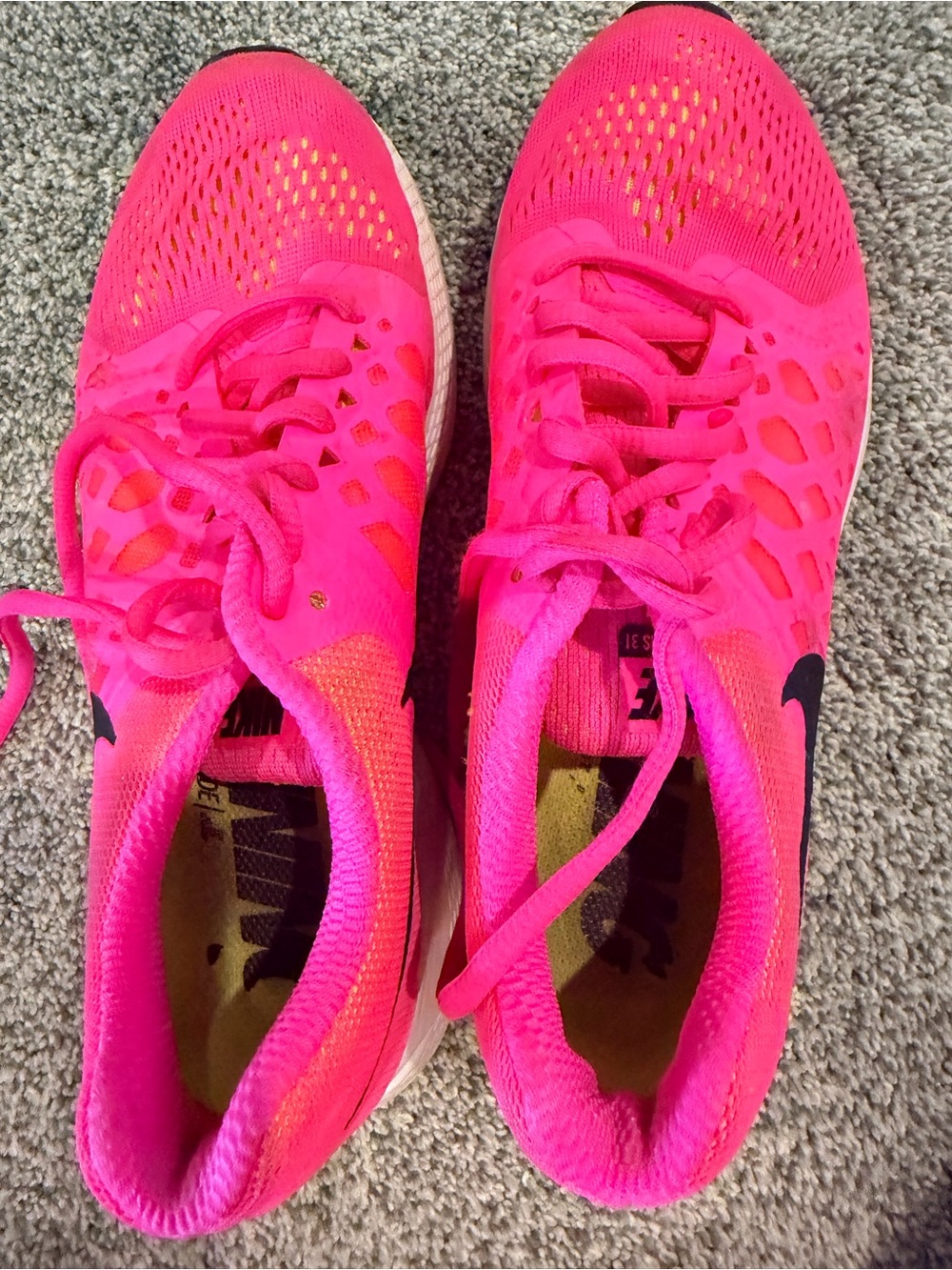 Nike Women's Neon Pink Mesh Running Sneakers